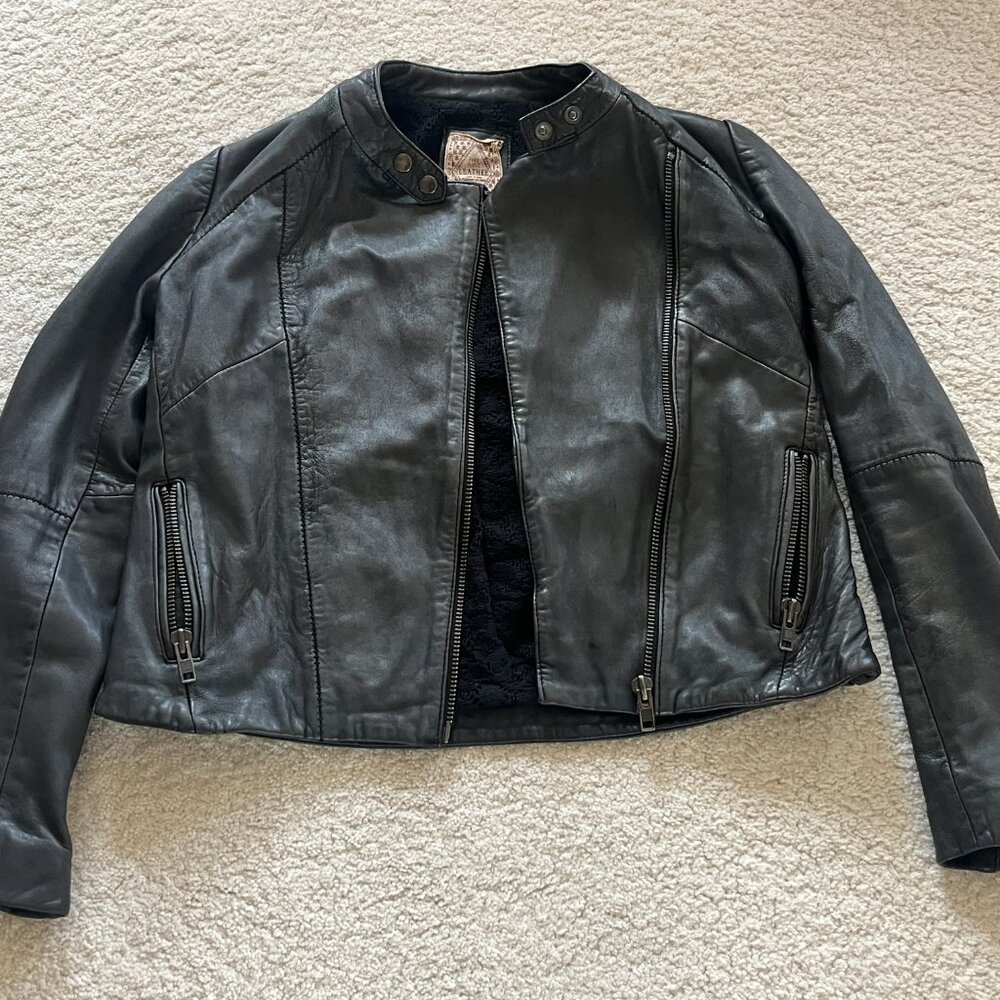 Free People Leather Jacket